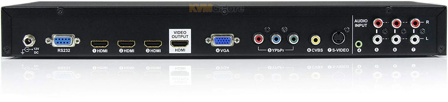 VS721MULTI: Switch Between Seven Analog Or Digital AV Sources, Convert And Scale To One HDMI Screen